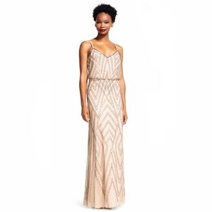 Diamond beaded blouson dress